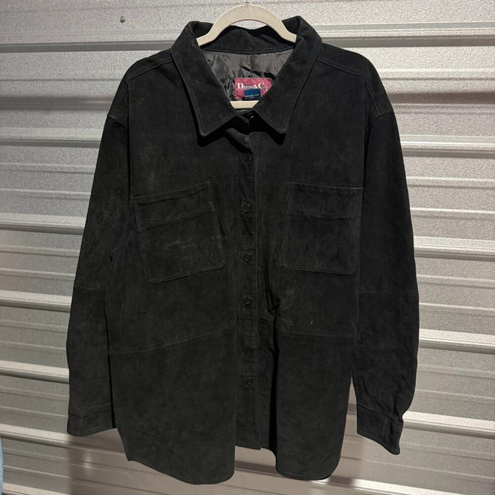 Vintage denim and co leather jacket XL